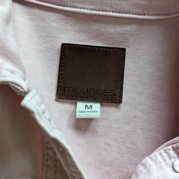 Pink Maurices Denim Jacket w/Tie - Picture 3 of 3